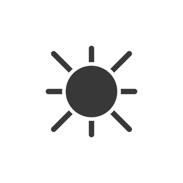 Sunny Day Icon Weather Glyph Vector Illustration — Stock Vector