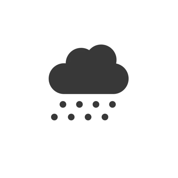 우박과 아이콘 Weather Glyph Vector Illustration — 스톡 벡터