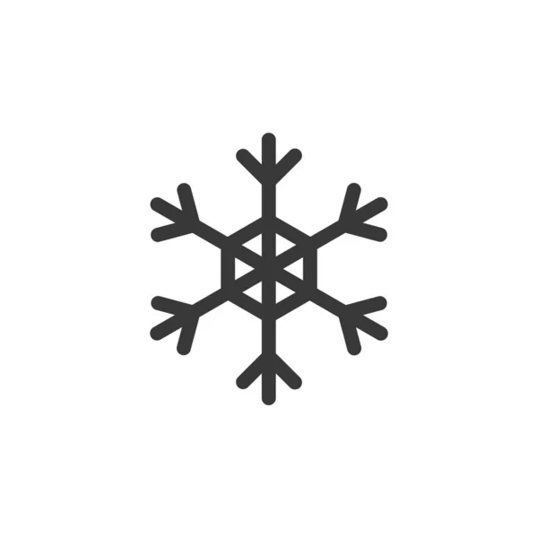 Schneeflocke Vereinzelte Symbole Veranschaulichung Von Wetterglyphenvektoren — Stockvektor