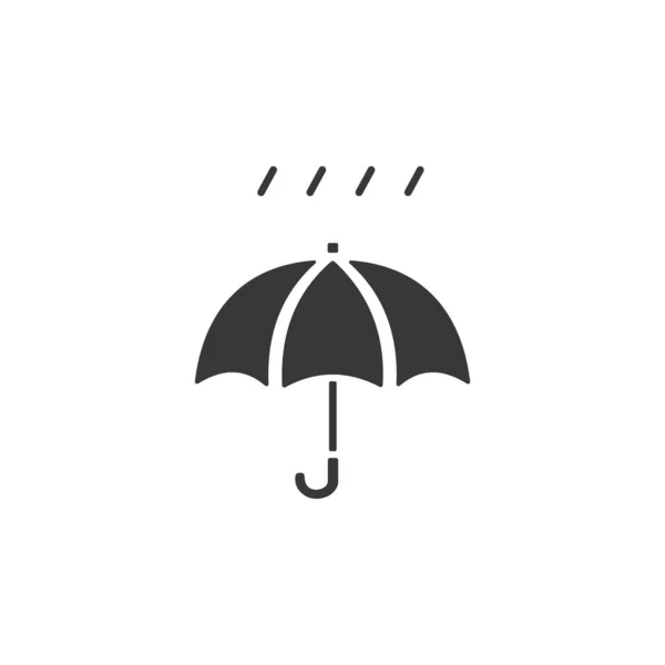 Зонтик Мягкий Дождь Изолированная Икона Векторная Иллюстрация — стоковый вектор