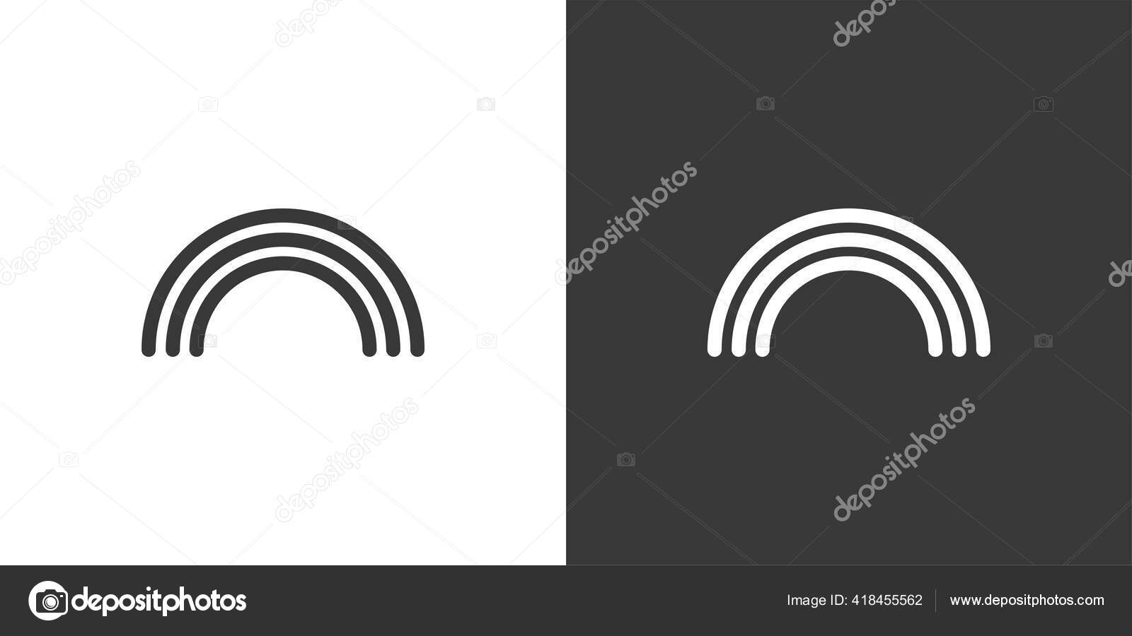 Featured image of post Arco Iris Vetor Preto E Branco