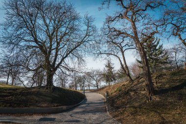 Visegrad Parkı, Prag 'da. Çek Cumhuriyeti.