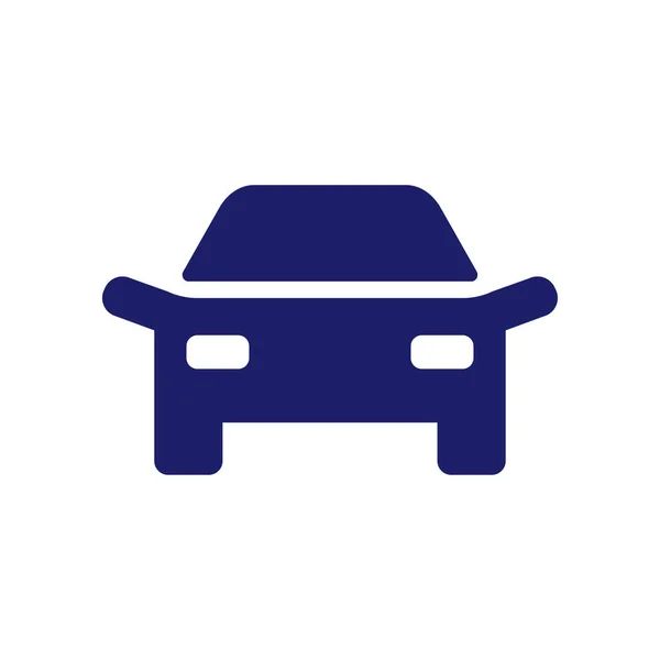Силуэт иконки логотипа автомобиля на белом фоне. Векторная иллюстрация — стоковый вектор