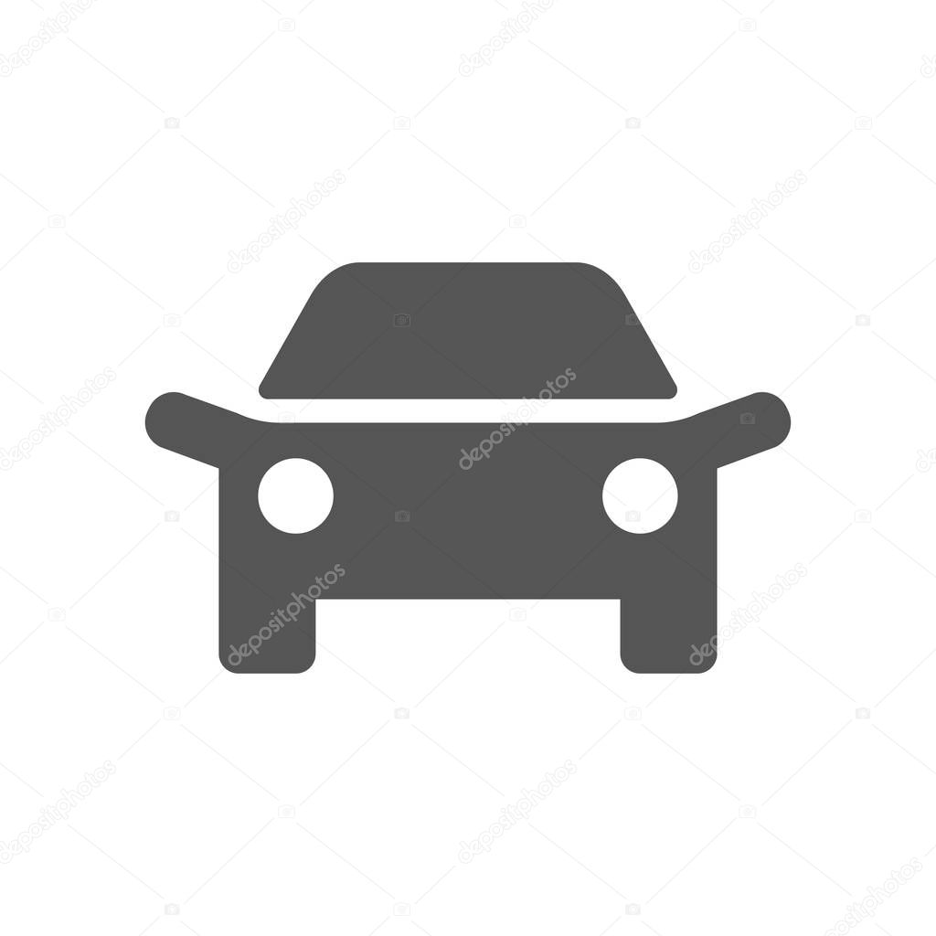 Car logo design vehicle icon silhouette on white background. Vector illustration. EPS 10