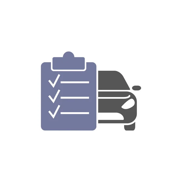 Car maintenance list icon. Automotive and Transportation Logo template