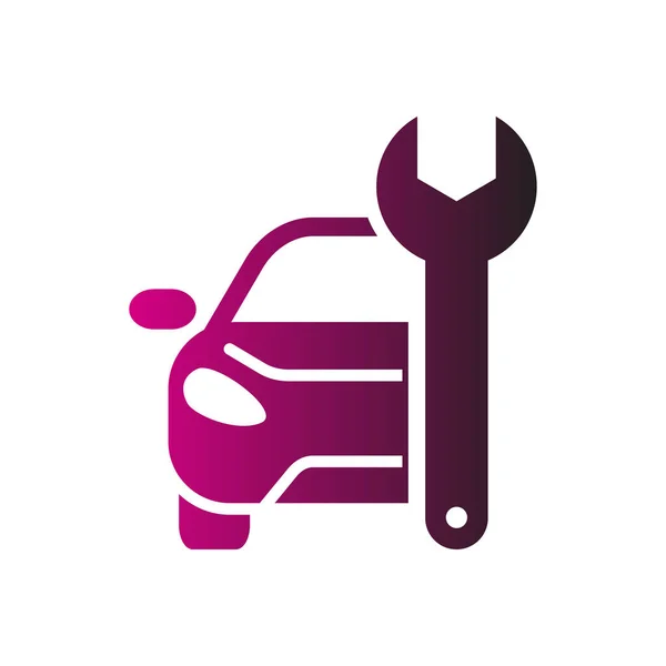 汽车维修标志矢量。汽车和交通标志的模板 — 图库矢量图片