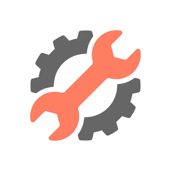 Groupe de contrôle de réparation, illustration vectorielle de symbole d'industrie de service — Image vectorielle