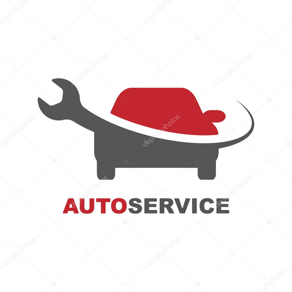 Logo for the nearest service. Sign for the fastest time to repair your device. Symbol for the exact position is to find technical assistance. EPS 10