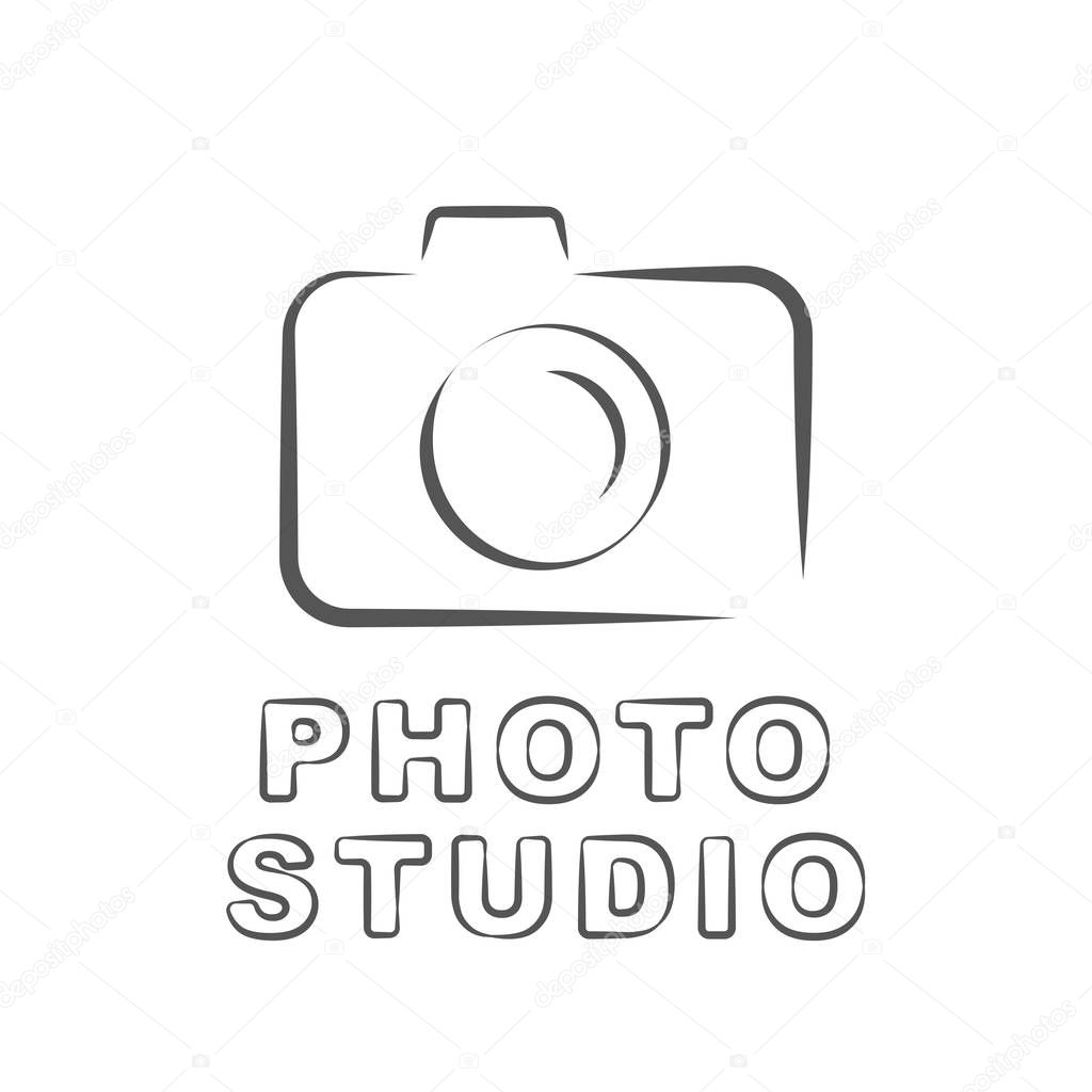 Camera icon, flat photo camera vector isolated. Modern simple snapshot photography sign. Instant Photo internet concept. Trendy symbol for website design, web button, mobile app. Logo illustration