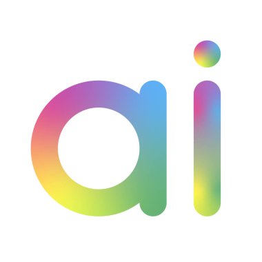 Yapay zeka Logo. AI mektup. Yapay zeka ve öğrenme kavramı makine. Vektör simgesi AI. Neural ağlar ve başka bir modern teknolojiler kavramları