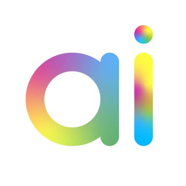 Yapay zeka Logo. AI mektup. Yapay zeka ve öğrenme kavramı makine. Vektör simgesi AI. Neural ağlar ve başka bir modern teknolojiler kavramları.