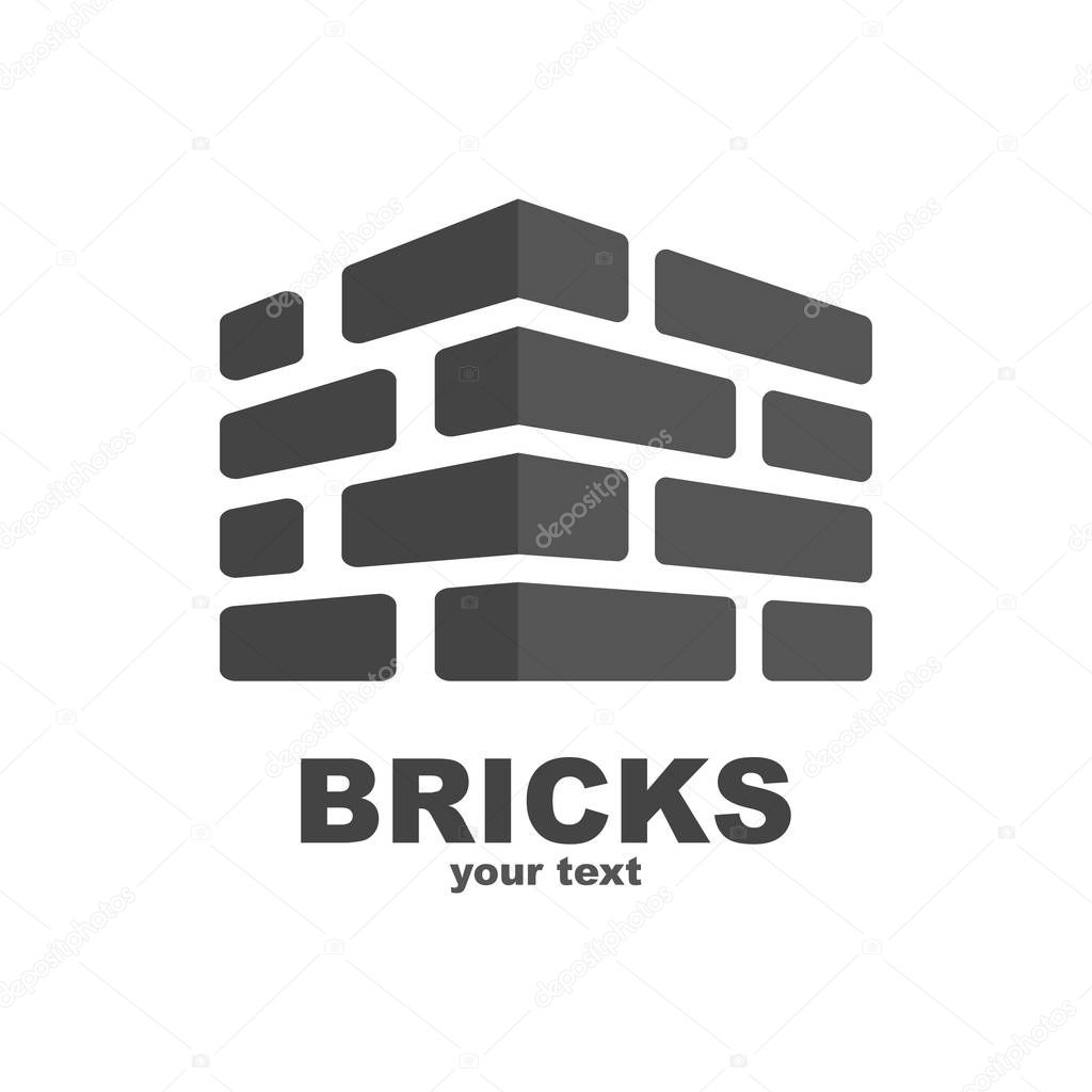 Brick Contruction Logo Template Design