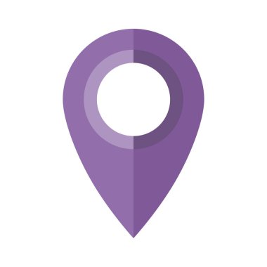 Harita PIN düz tasarım stili modern simgesi, işaretçi en az vektör simgesi, marker işareti