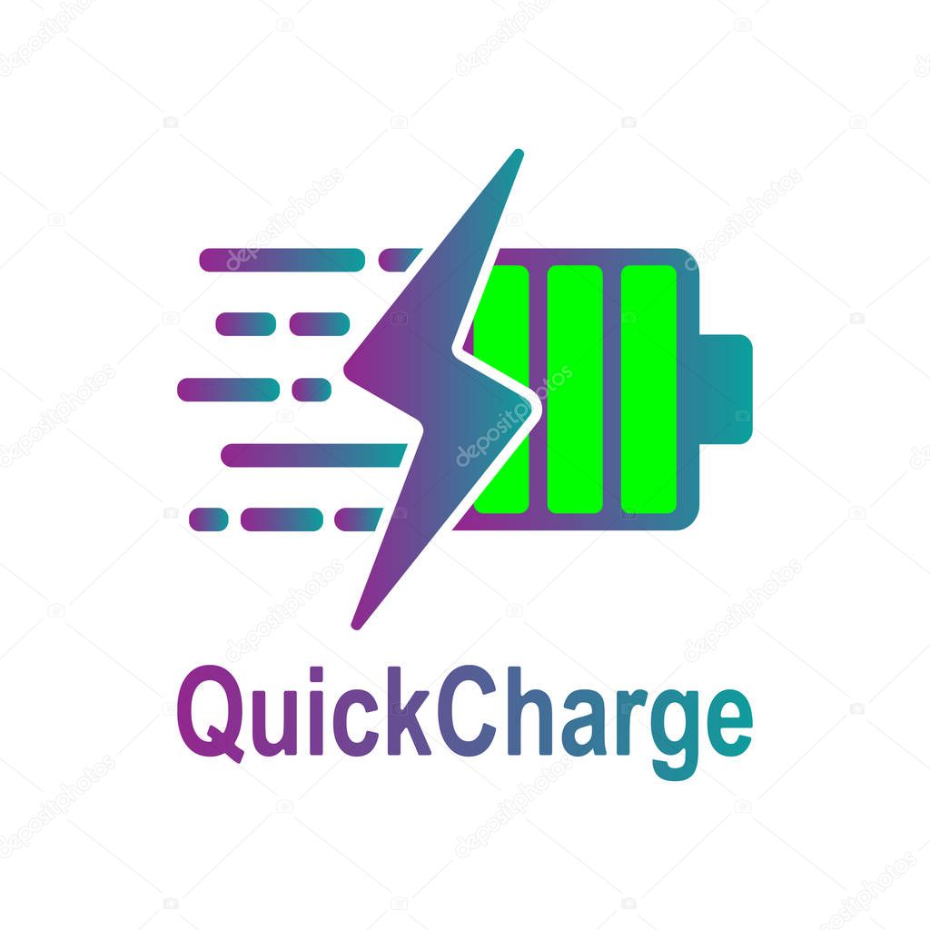 Battery Charging vector icon. Quick and fast charge icon. Vector. EPS 10