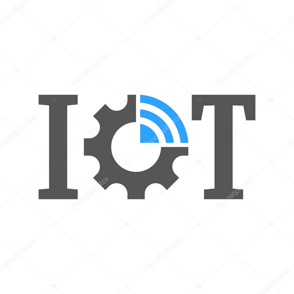 IOT, internet of things. Vector symbol for UI and UX, website or mobile application. EPS 10