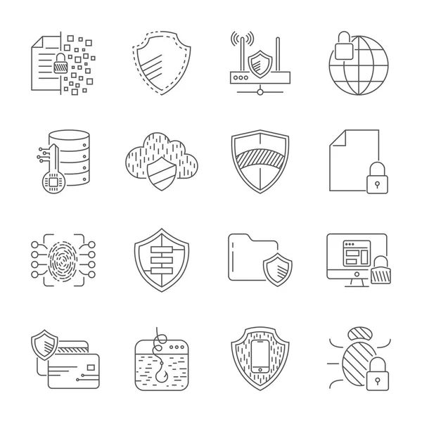 Gdpr Gizlilik İlkesi Icon set. Güvenlik bilgileri, Gdpr veri koruma, kalkan, çerezleri İlkesi, uyumlu, kişisel veri, asma kilit ve benzeri simgeler dahil