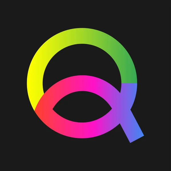 Letter Q logo icon design template elements. Gradient color. EPS 10 — Stock Vector