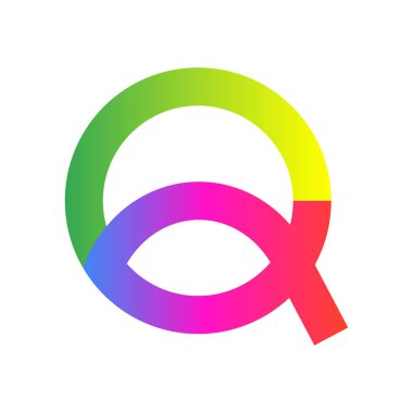 Harf Q logo simge tasarım şablonu öğeleri. Gradyan Rengi. EPS 10