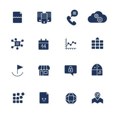 Simge seti. Web, uygulamalar, programlar ve diğer