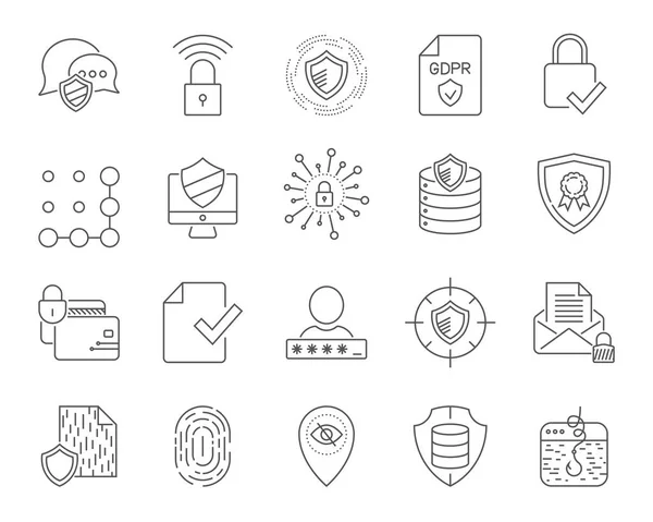 Simple internet technology icons set. Universal internet and SEO icons to use in web and mobile UI, set of basic UI internet elements. — Stock Vector