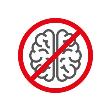 Beyinle imzalayın, düşünmeyi inkar etme kavramı. Beyin hiçbir düşünce durgunluk depresyon yasağı. Eps 10.