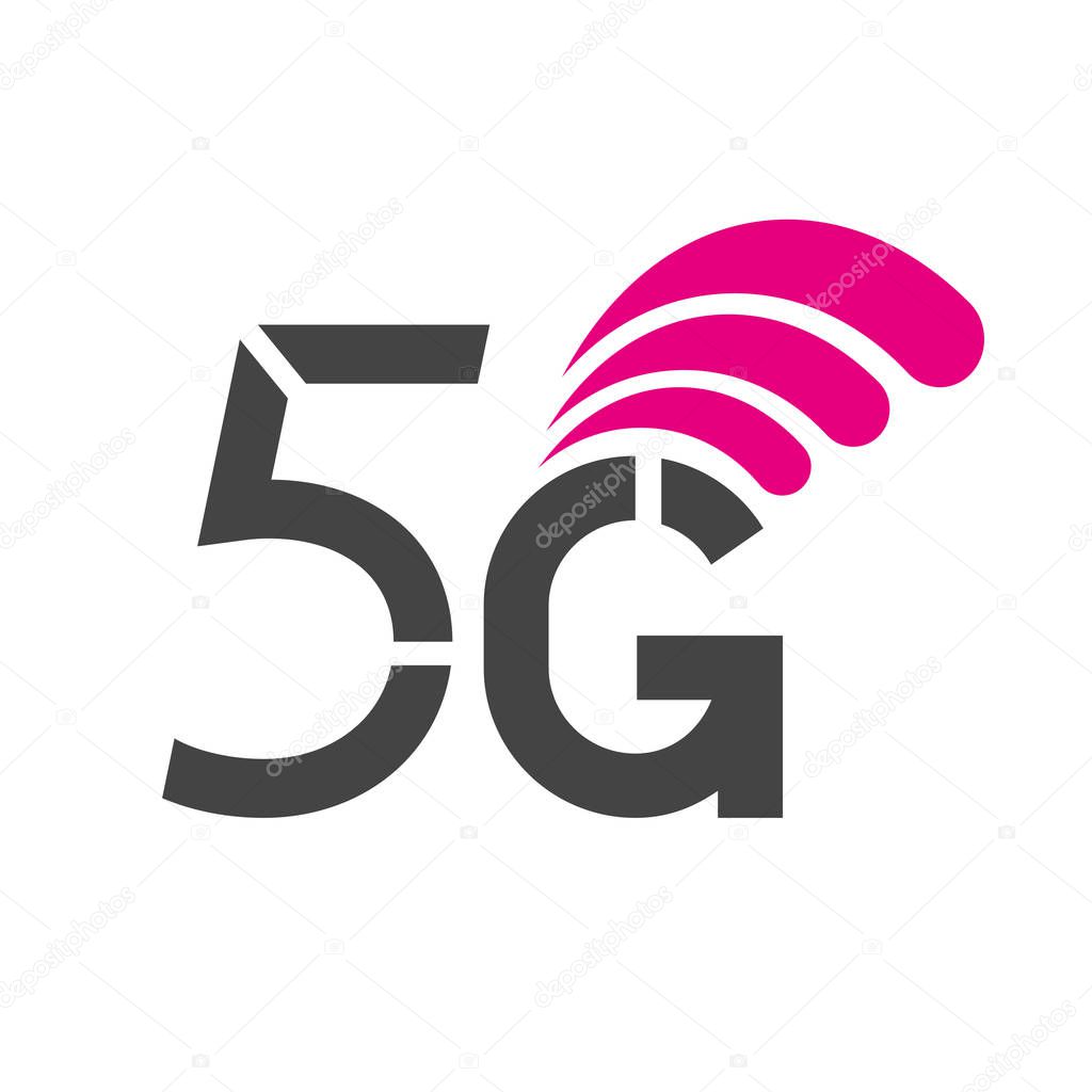 5G network wireless systems and internet vector illustration. Communication network. Business concept banner. EPS 10