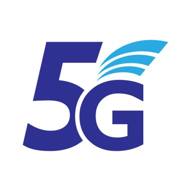 Vektör teknolojisi simge ağ işareti 5g. Düz minimalizm tarzıNda İllüstrasyon 5g internet sembolü. Eps 10.
