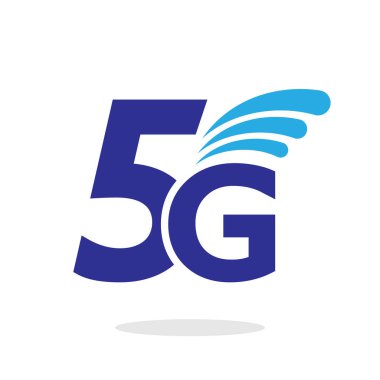 Vektör teknolojisi simge ağ işareti 5g. Düz minimalizm tarzıNda İllüstrasyon 5g internet sembolü. Eps 10.