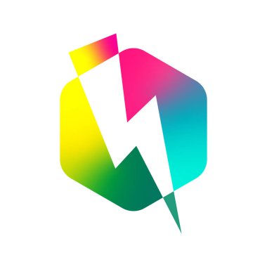 Flash Logo soyut tasarım vektör şablonu. Aydınlatma cıvata simgesi. Logo Thunder elektrik Güç Hızlı Hız Logotype kavramı. Vektör. Eps 10