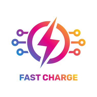 Elektrik yuvarlak simgesi. Vektör illüstrasyon stili bir daire içinde düz ikonik iki renkli sembolüdür. Web ve yazılım arayüzleri için tasarlanmıştır. Vektör İllüstrasyon. Eps 10