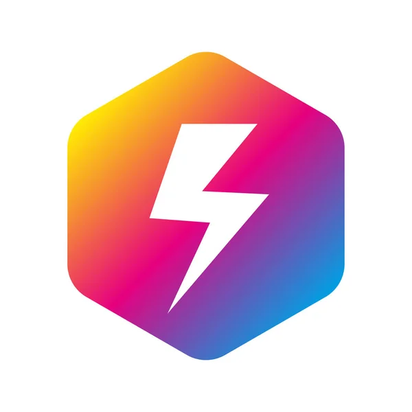 Flash Logo modelo vetorial de design abstrato. Ícone de parafuso de iluminação. Logo Thunder eletricidade Power Fast Speed conceito Logotype. Vector. EPS 10 . — Vetor de Stock