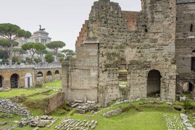 Traian Forum kalıntıları Roma