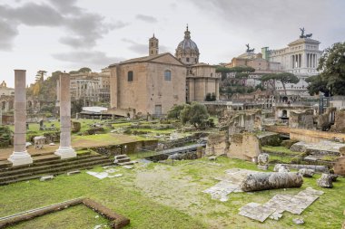 Traian Forum kalıntıları Roma