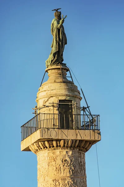 Traian kolumna pomnik w Rzymie — Zdjęcie stockowe