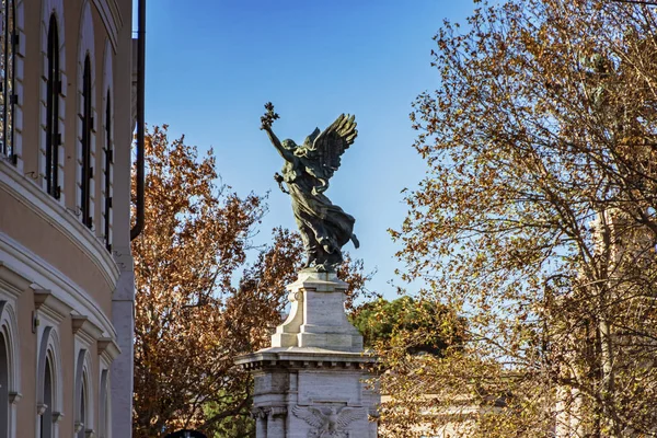 Vittorio Emanuele brug in Rome — Stockfoto