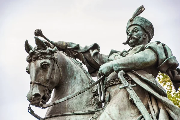 Estátua do Rei Jan III Sobieski em Gdansk — Fotografia de Stock