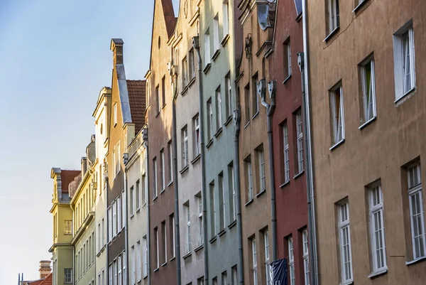 Gdansk eski tarihi bina mimarisi cephe