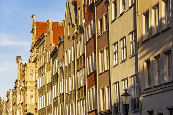 Gdansk eski tarihi bina mimarisi cephe