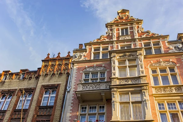 Vecchio edificio storico facciata di architettura a Danzica — Foto Stock