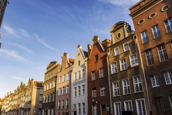 Gdansk eski tarihi bina mimarisi cephe