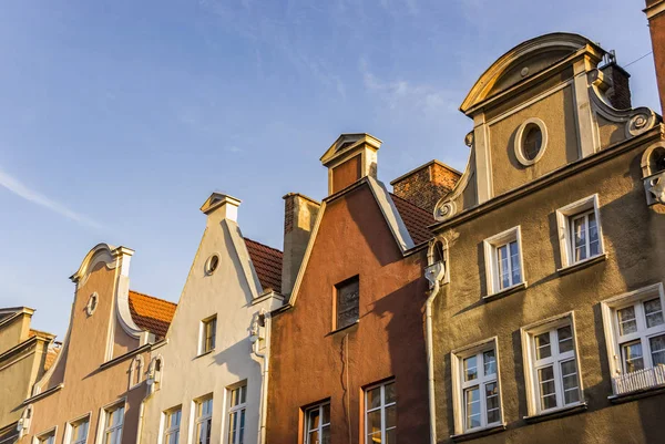 Gdansk eski tarihi bina mimarisi cephe