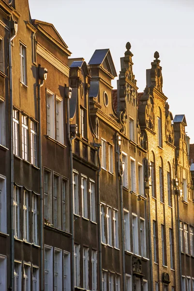 Gdansk eski tarihi bina mimarisi cephe