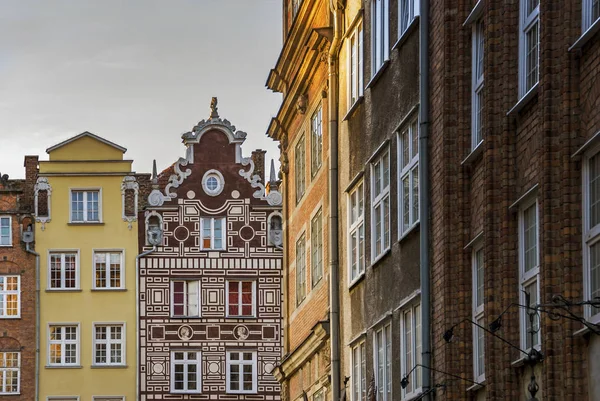 Gdansk eski tarihi bina mimarisi cephe