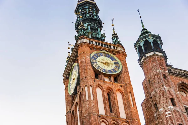 Torre da cidade Salão Principal em Gdansk — Fotografia de Stock