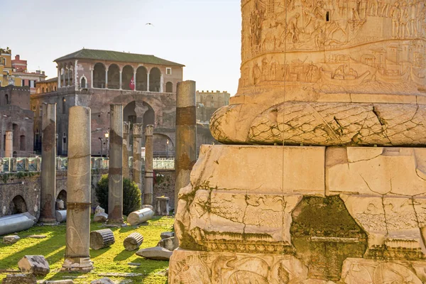 Detalle columna Traian en Roma — Foto de Stock