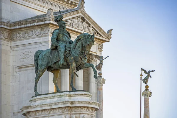 Vittoriano monument gebouw in Rome — Stockfoto