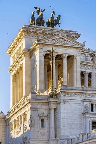 Pomnik Vittoriano w Rzymu — Zdjęcie stockowe