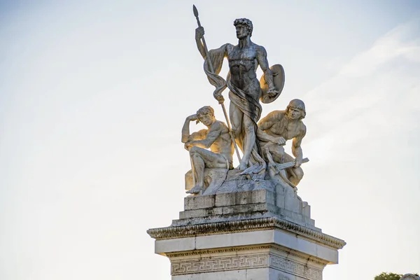 Vittoriano monument byggnad i Rom Stockbild