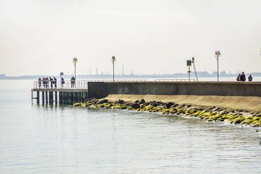 Gdynia fener ve deniz ile İskele
