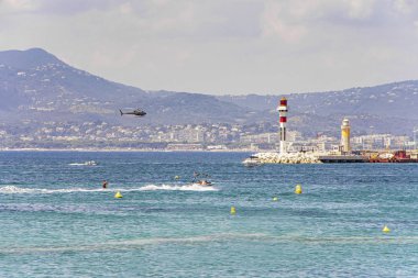 Cannes 'da yatlar ve tekneler ile Sea Bay Marina